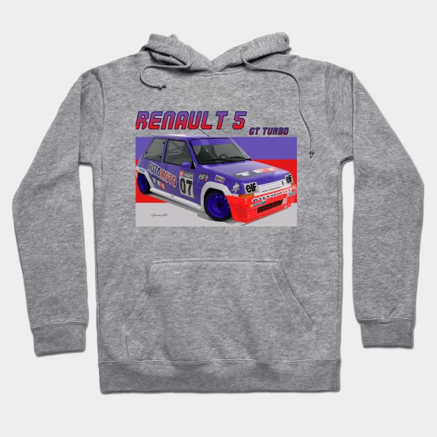 Renault 5 GT Turbo Hoodie by PjesusArt